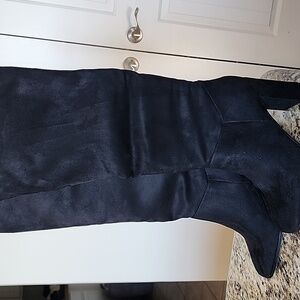 NWT $98.00 Express Women's Size 7 Suede Black Knee High Boot